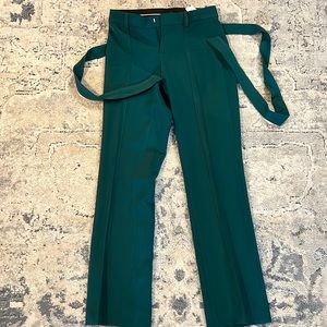 Size 0 Banana Republic sapphire green Logan tie waist pants